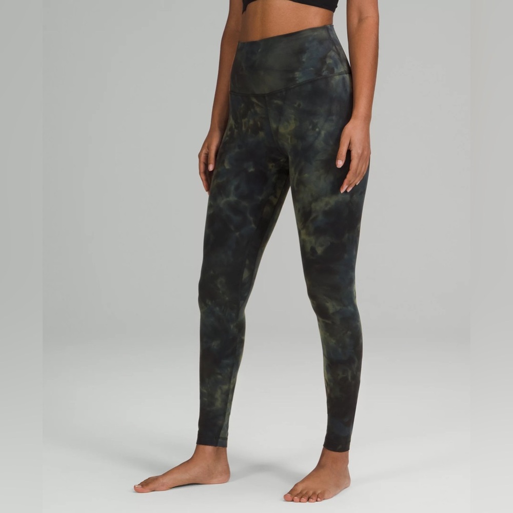 ALIGN™ HIGH-RISE PANTS 28” IN DIAMOND DYE GRAPHITE GREY BRONZE GREEN - Size 12